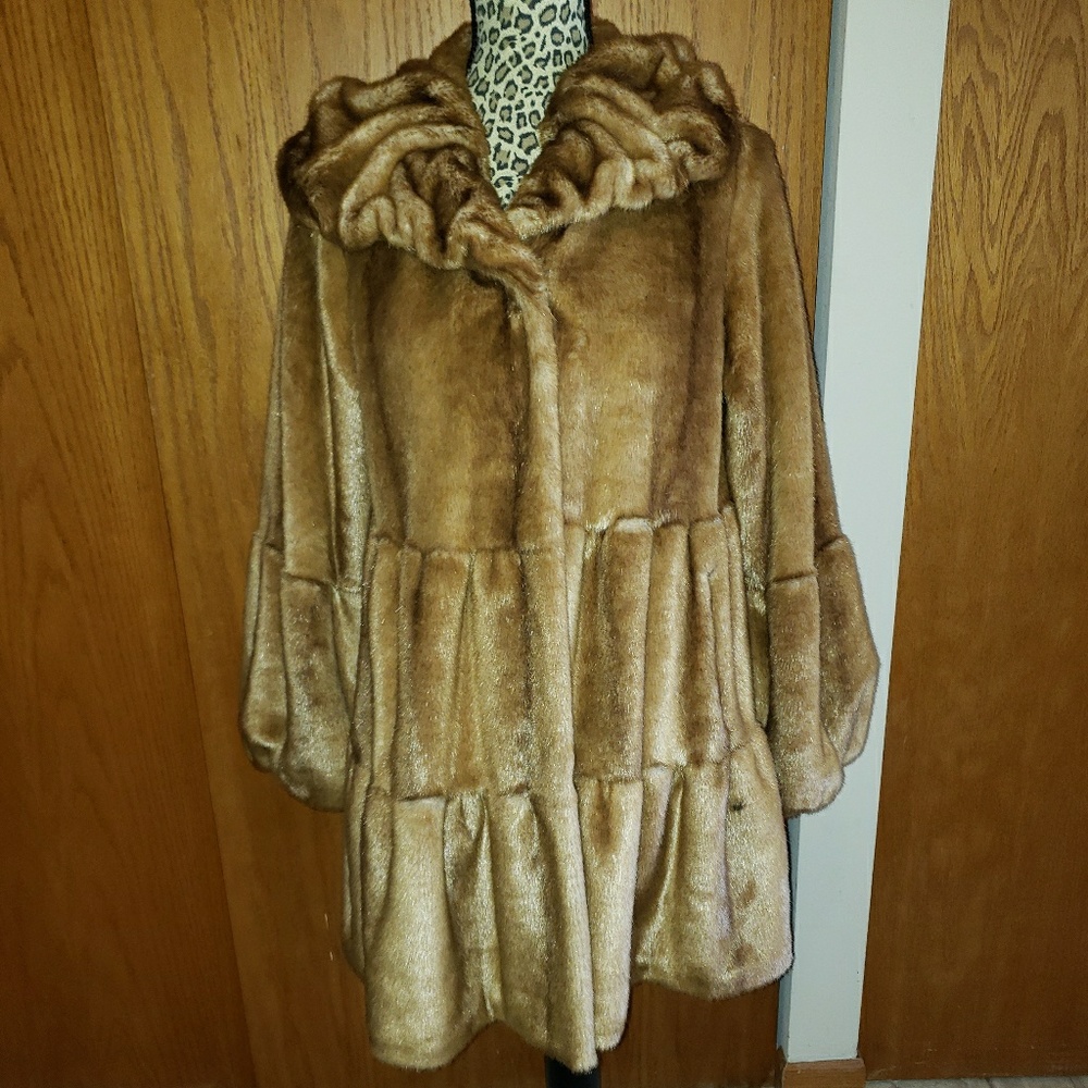 Jones New York Faux Fur Coat
